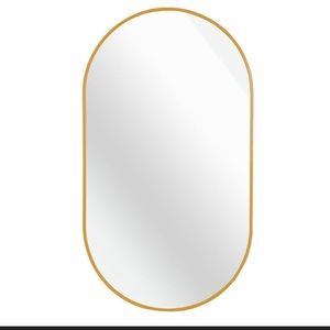 Gold wall mirror
